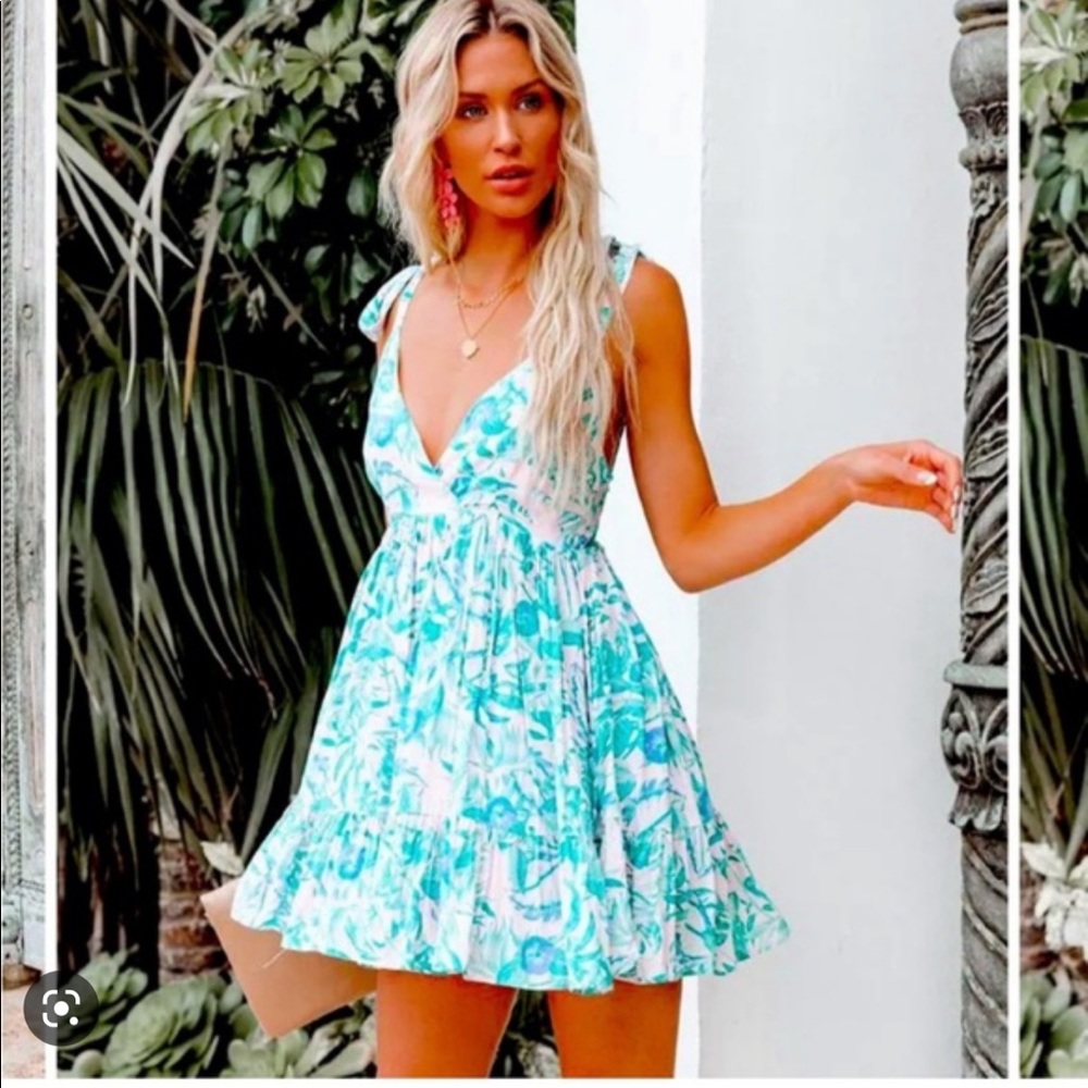 Vici Tropical Mini Dress